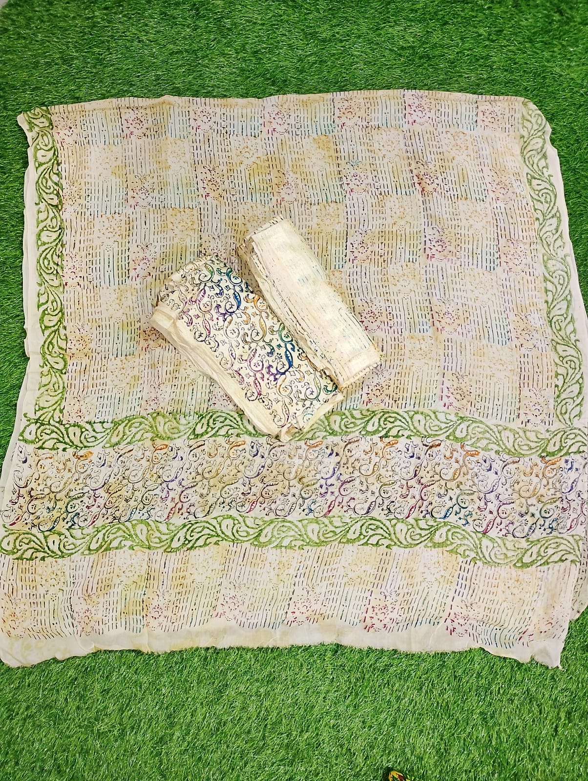 Pure silk and georgette dupatta suits