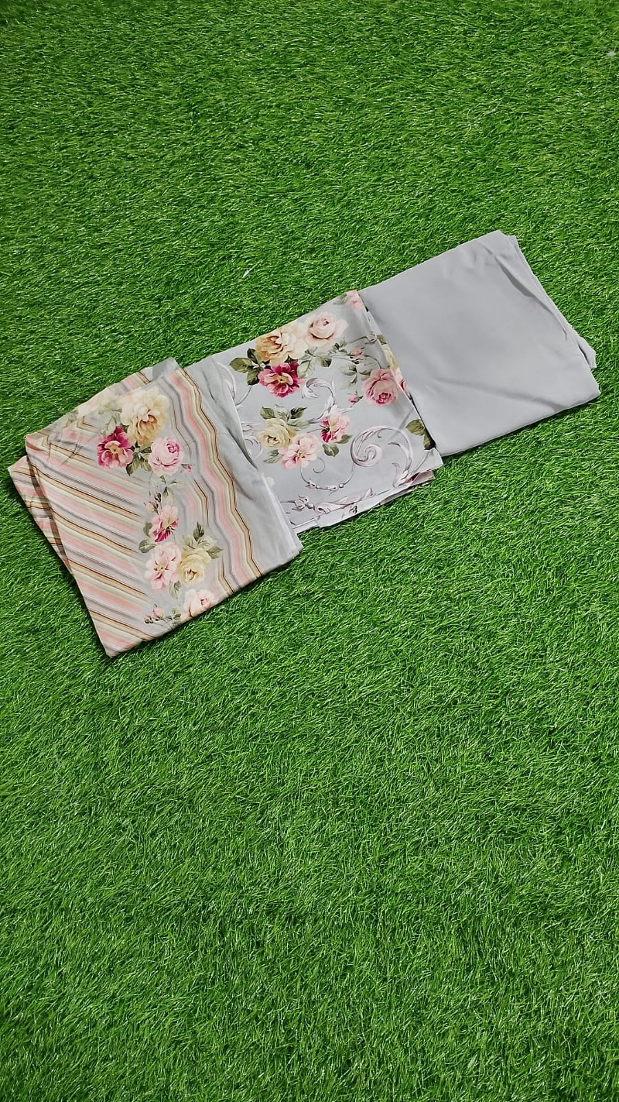 Crepe shirt and dupatta with semi chinon dupatta