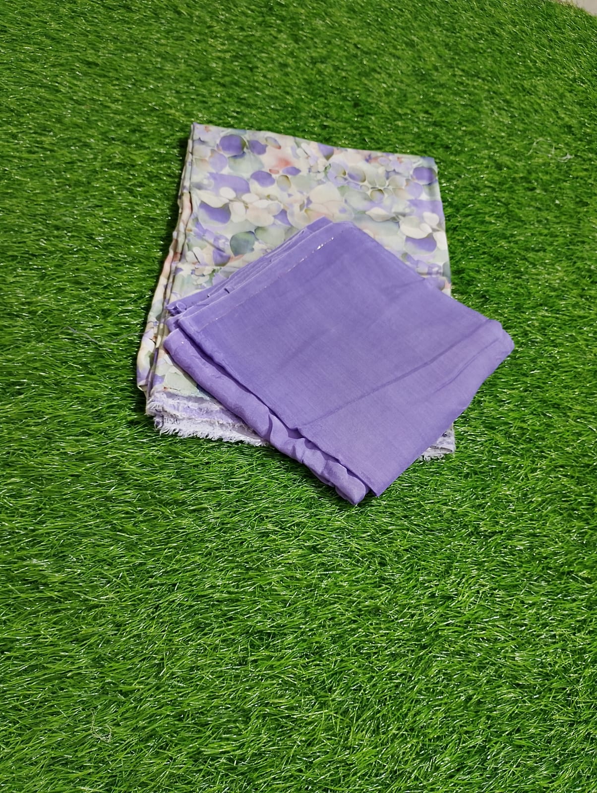 cotton silk matching suit
