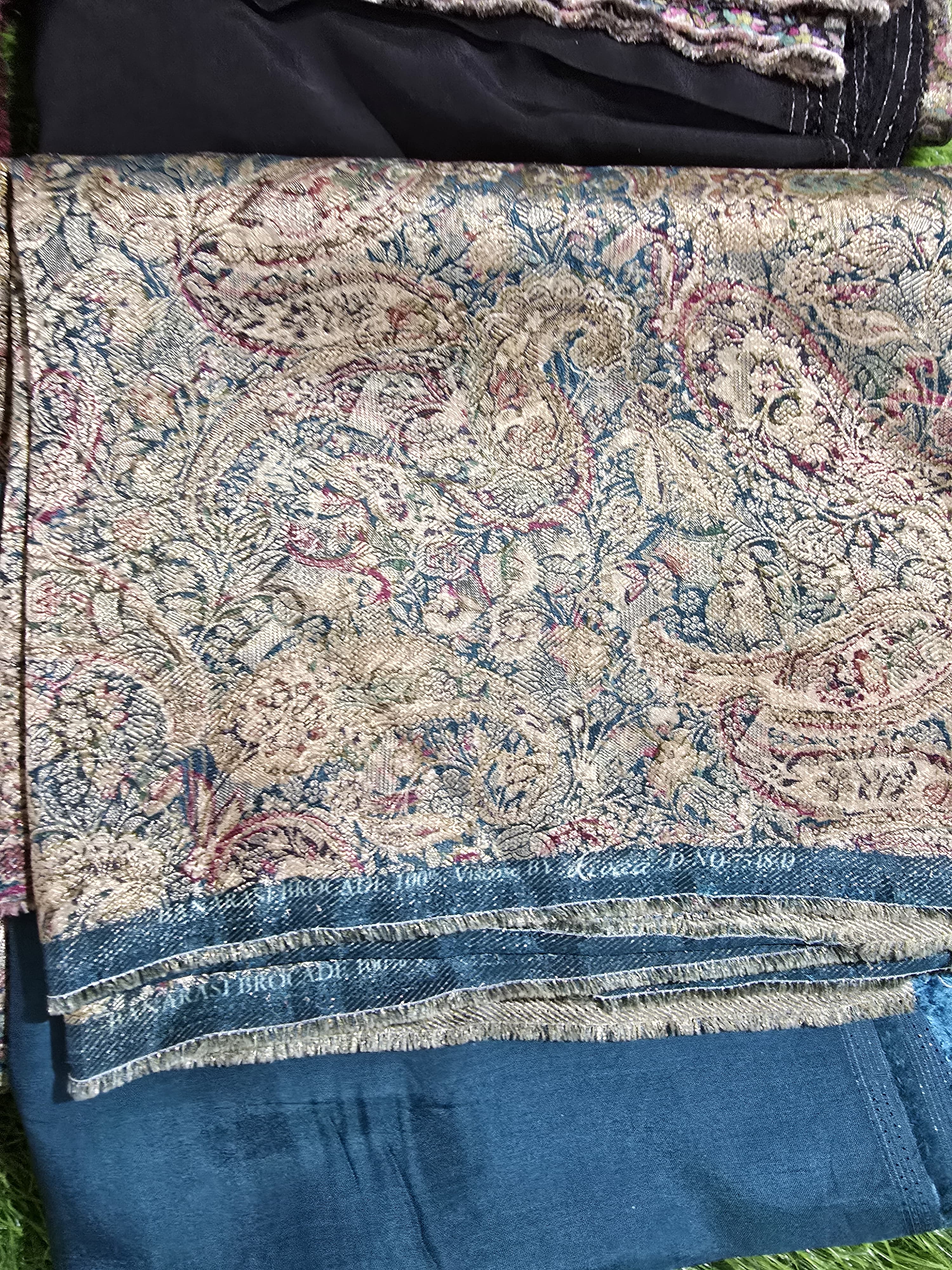 Soft brocade matching suit
