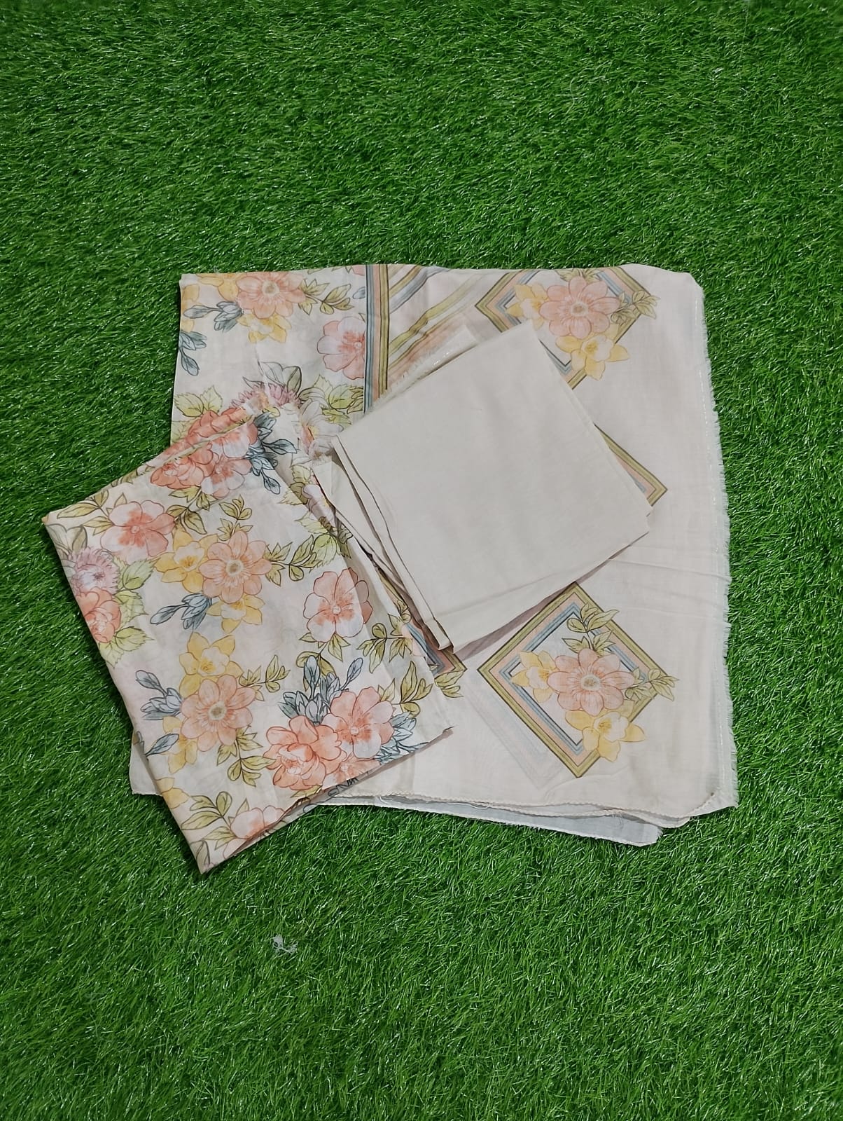 Premium quality Masleen silk suit dupatta