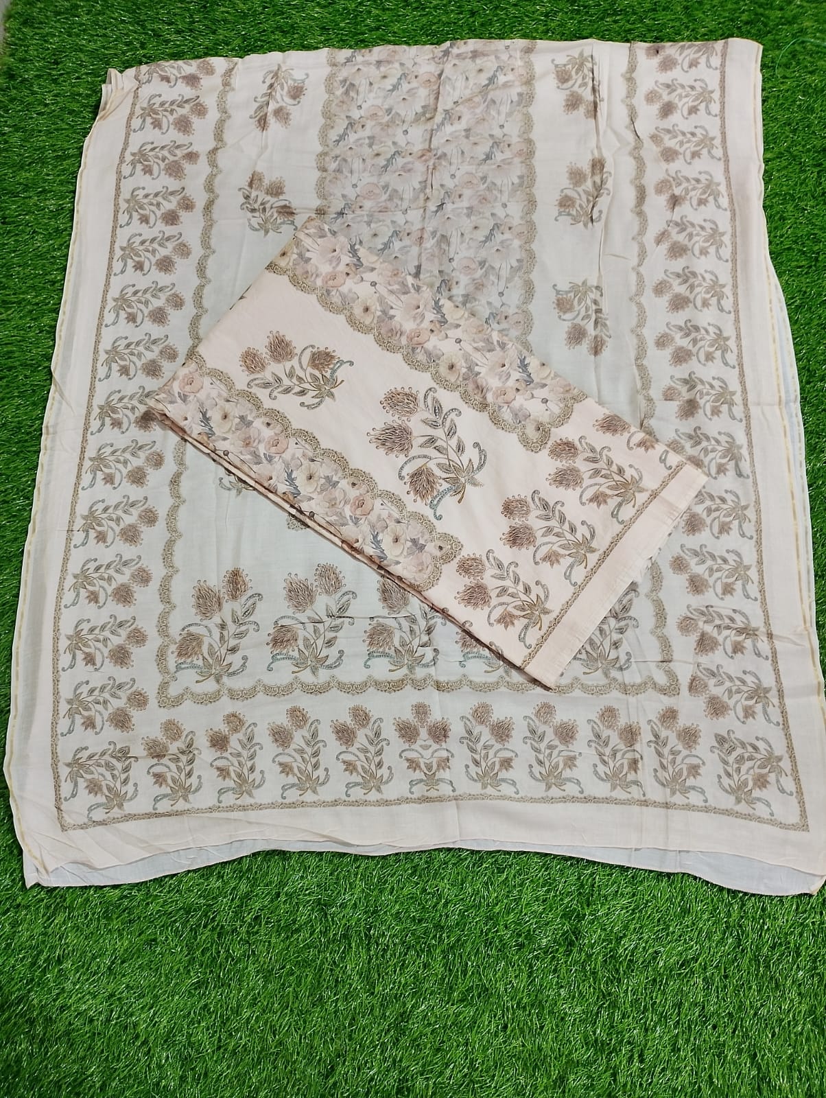 Premium quality Masleen silk suit dupatta