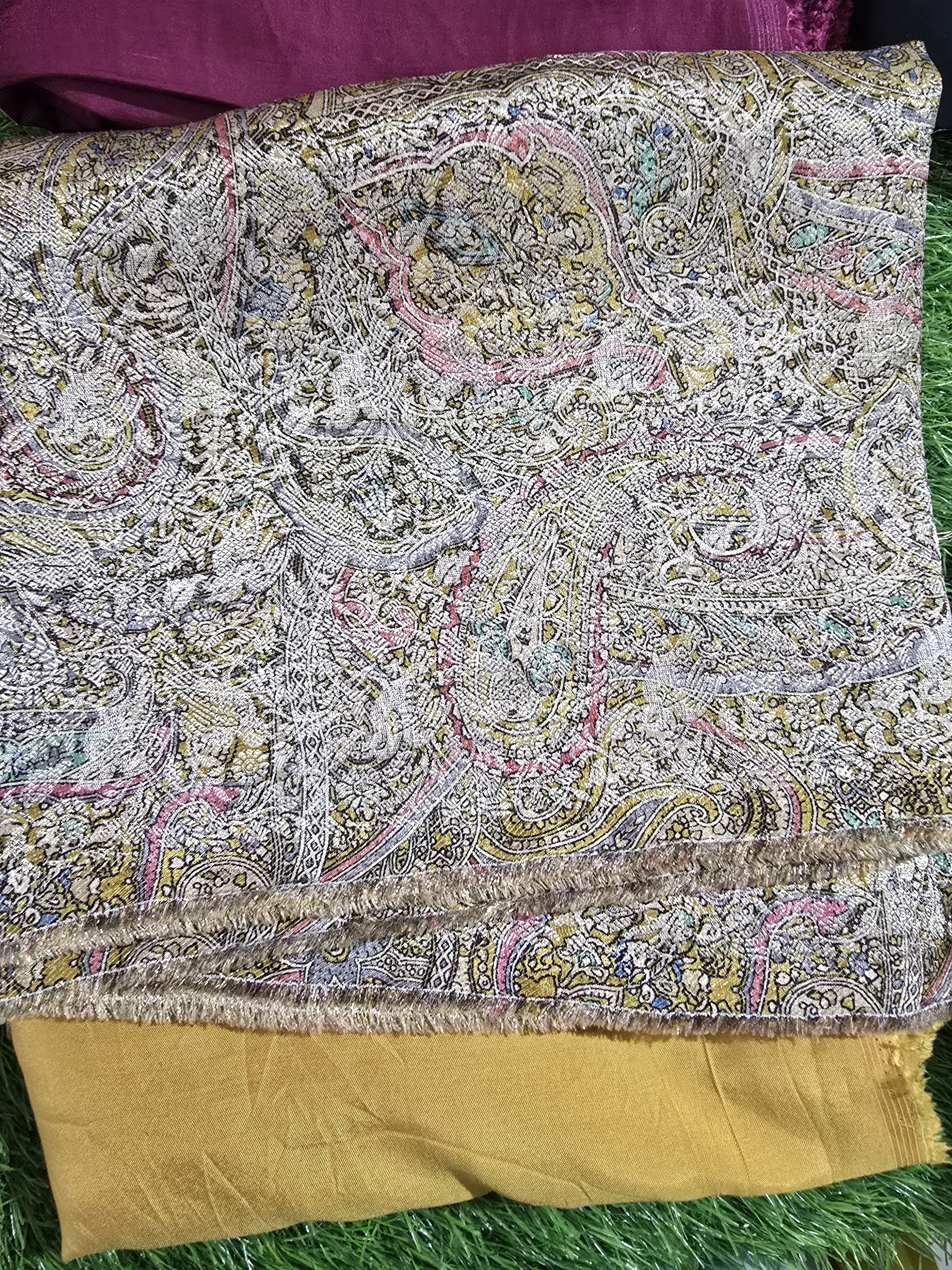 Soft brocade matching suit