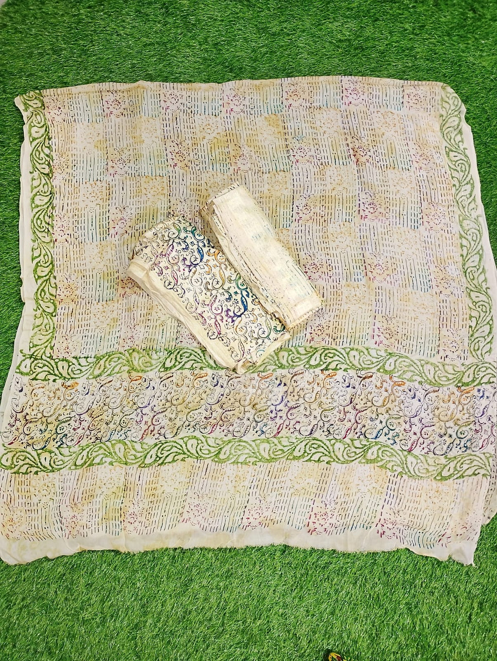 Pure silk and georgette dupatta suits