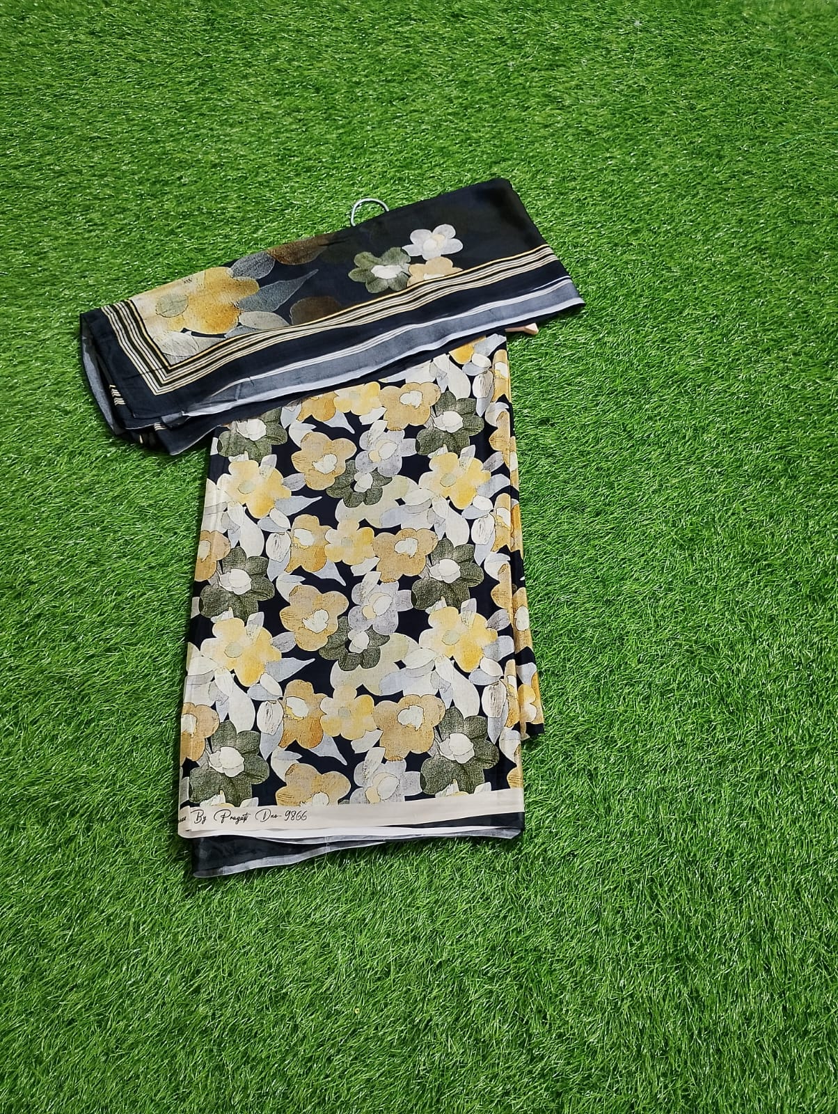 Crepe printed dupatta suit