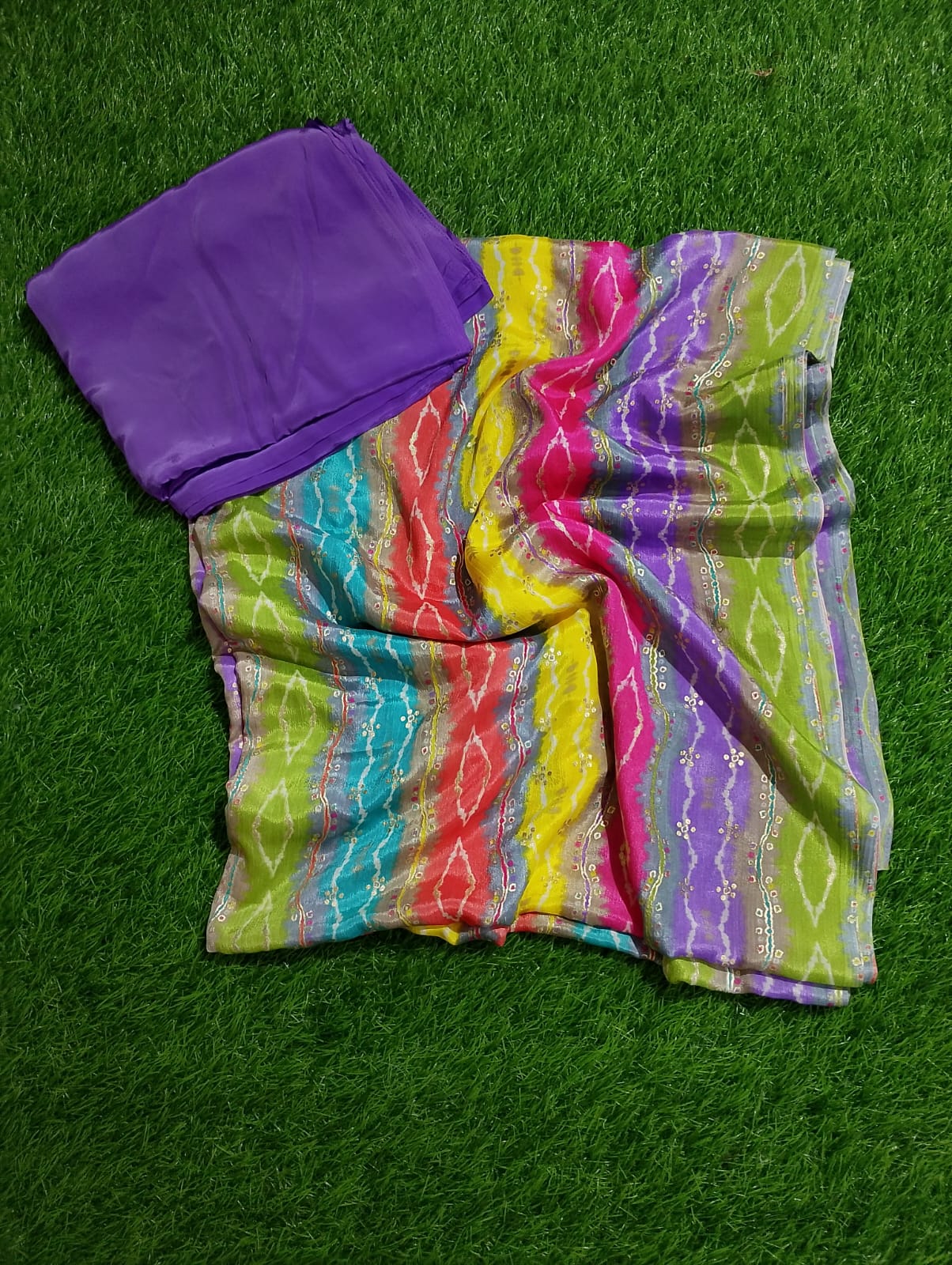 blocks printed dupattas with plain suit