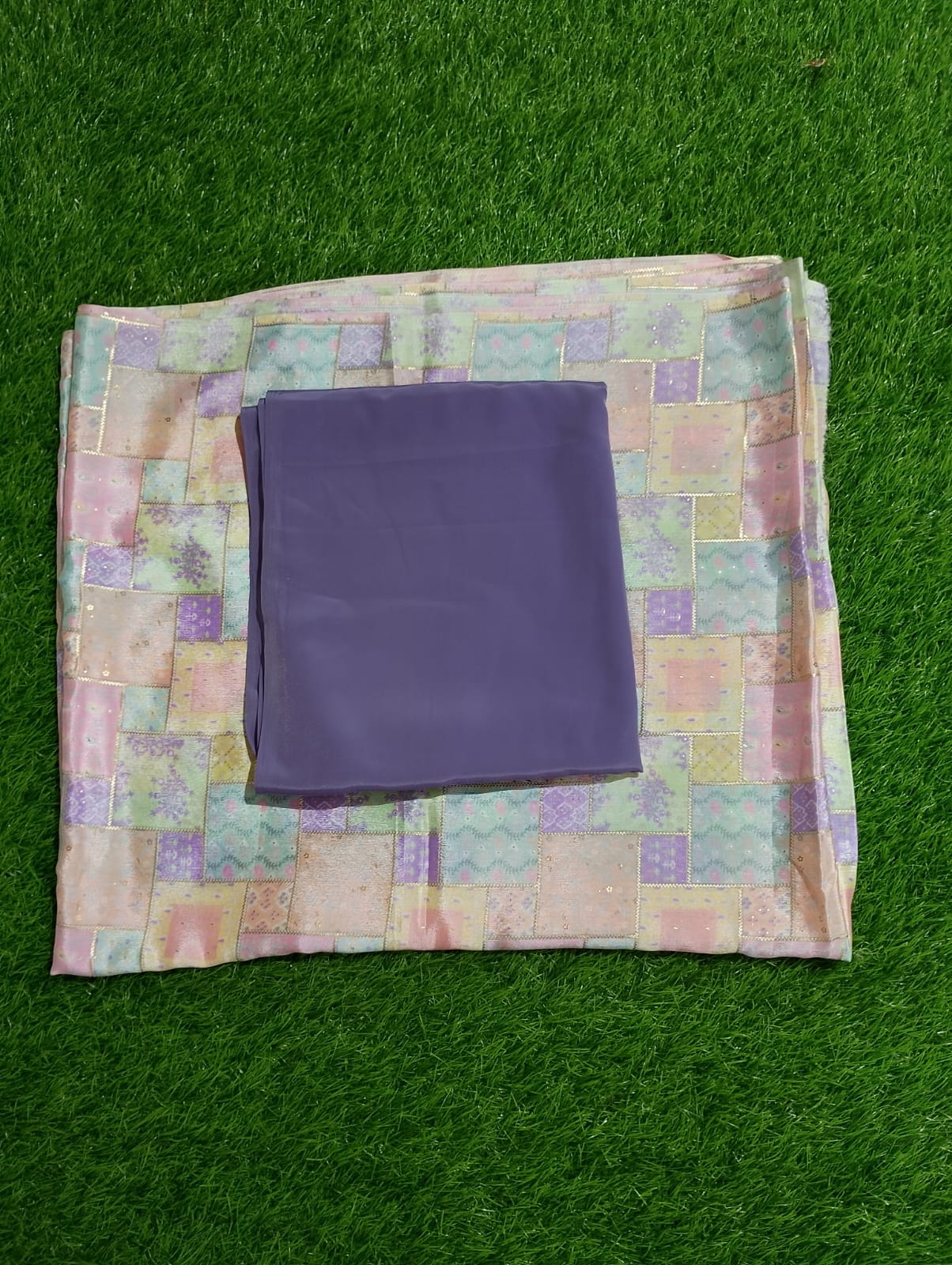blocks printed dupattas with plain suit