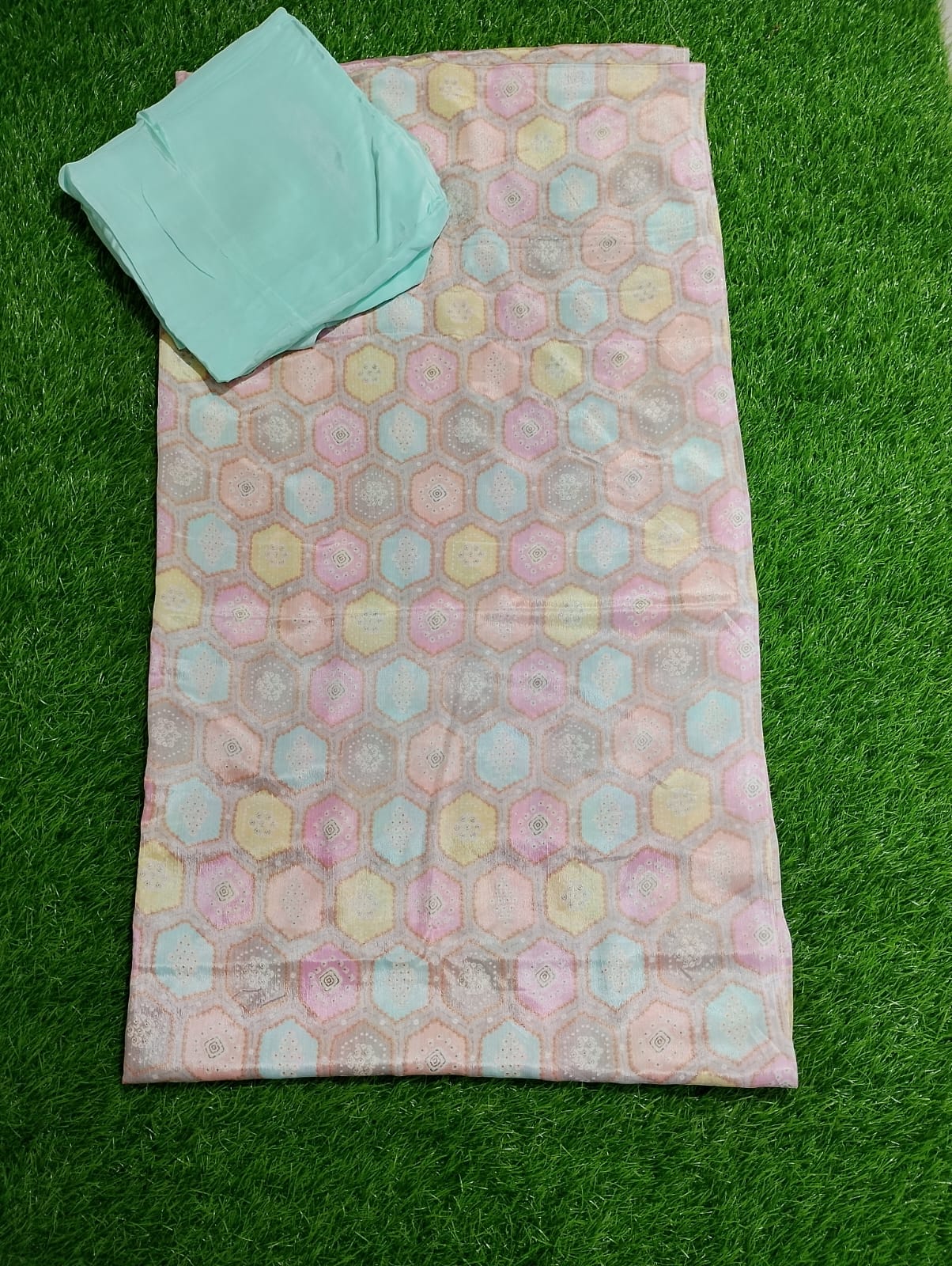 blocks printed dupattas with plain suit