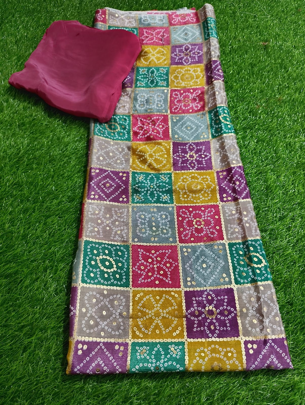 blocks printed dupattas with plain suit