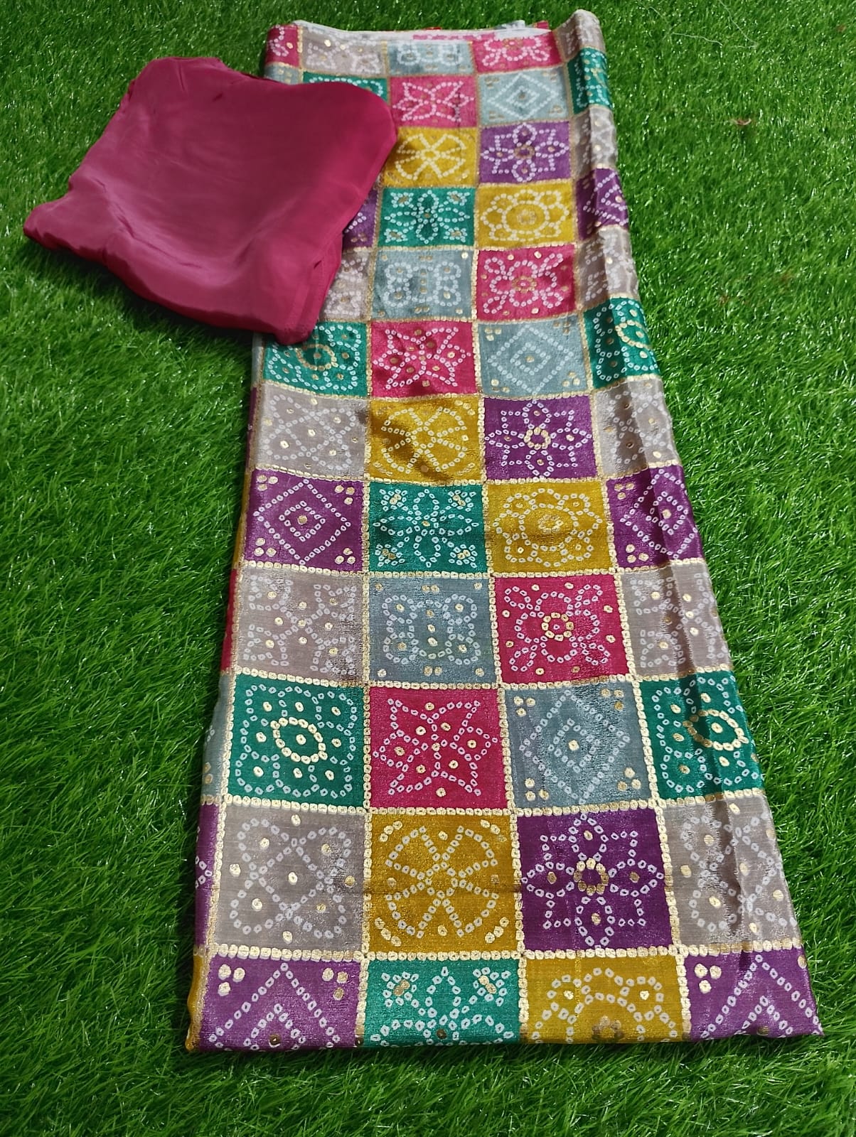 blocks printed dupattas with plain suit