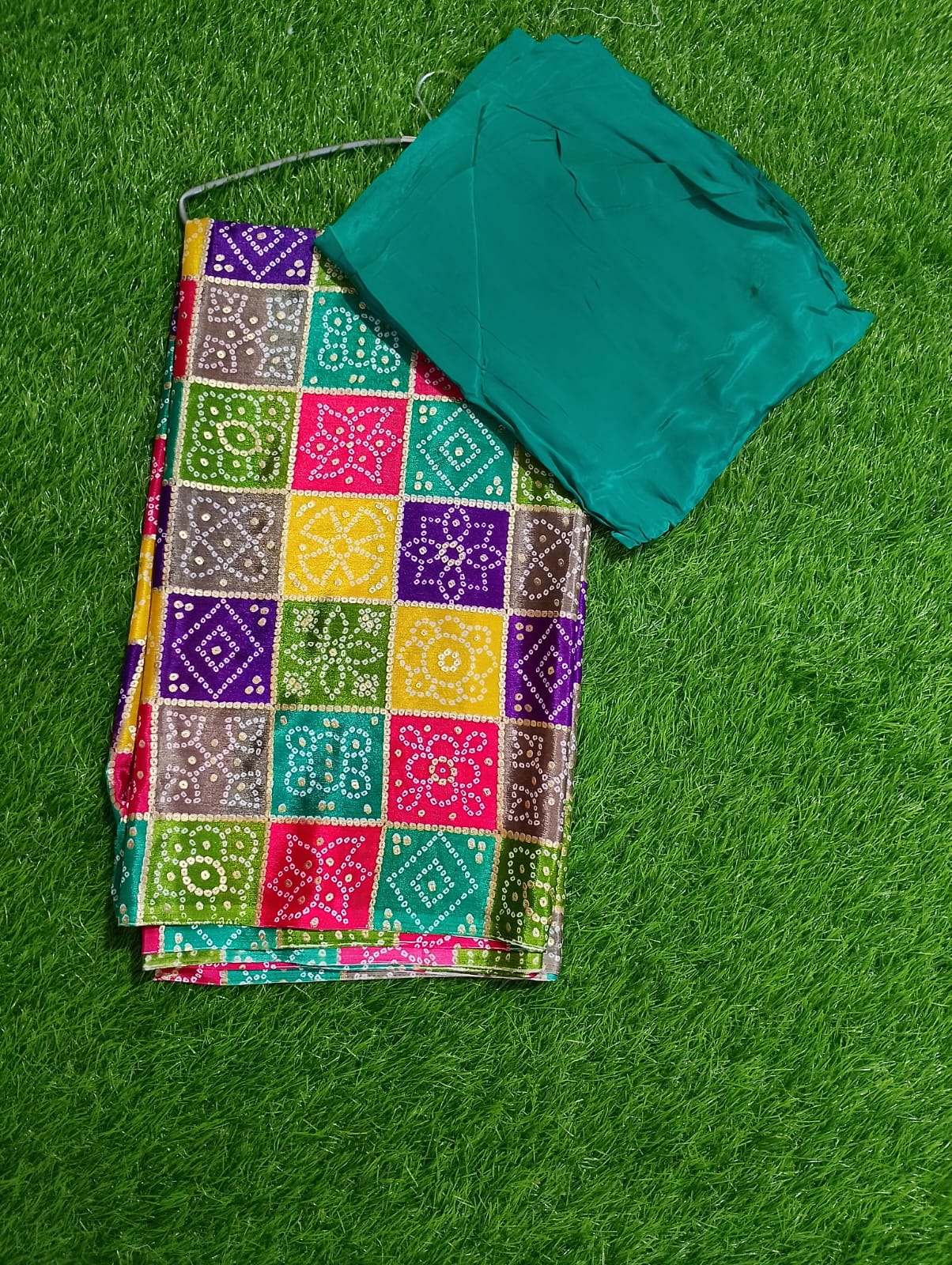 blocks printed dupattas with plain suit