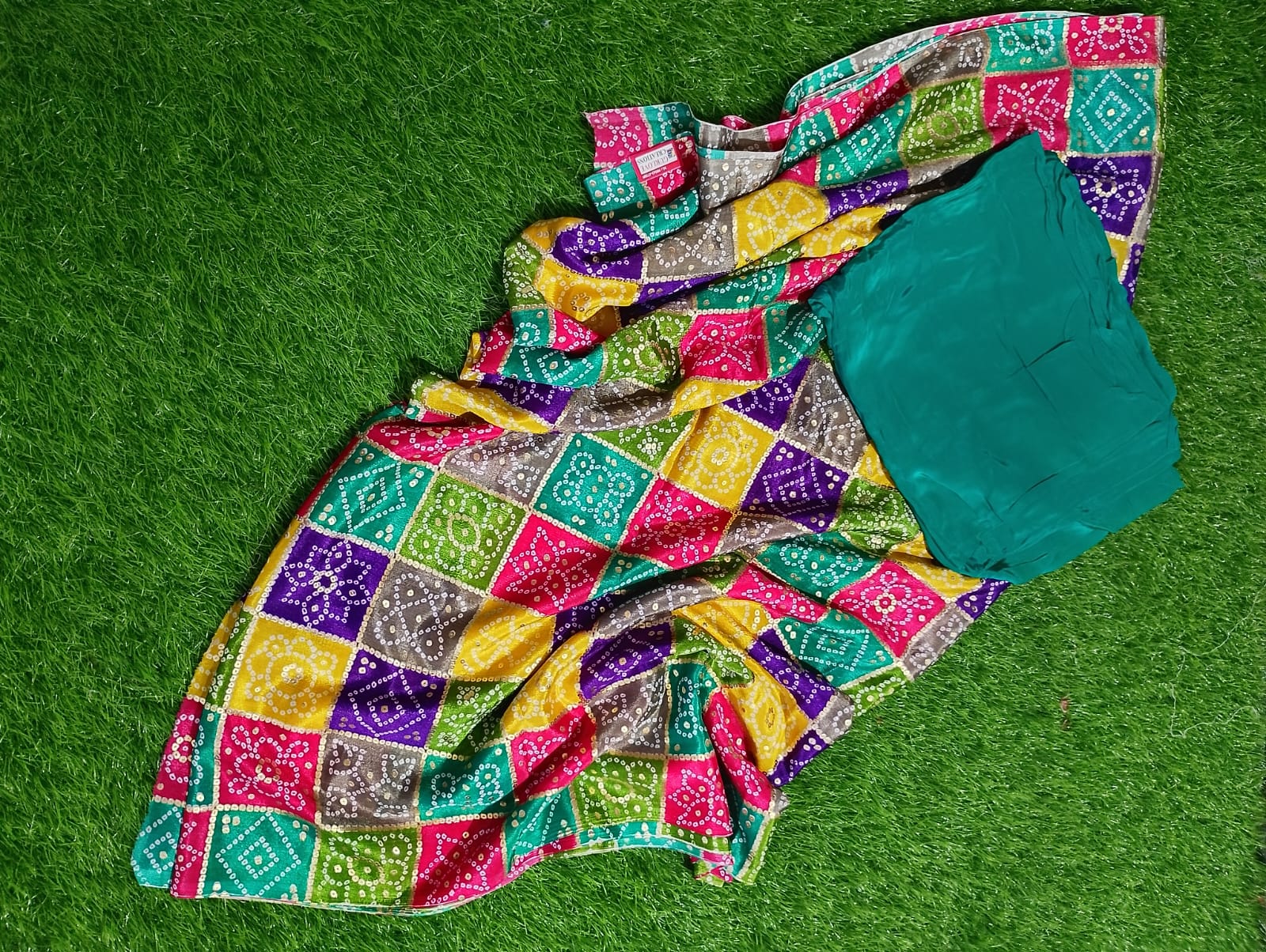 blocks printed dupattas with plain suit
