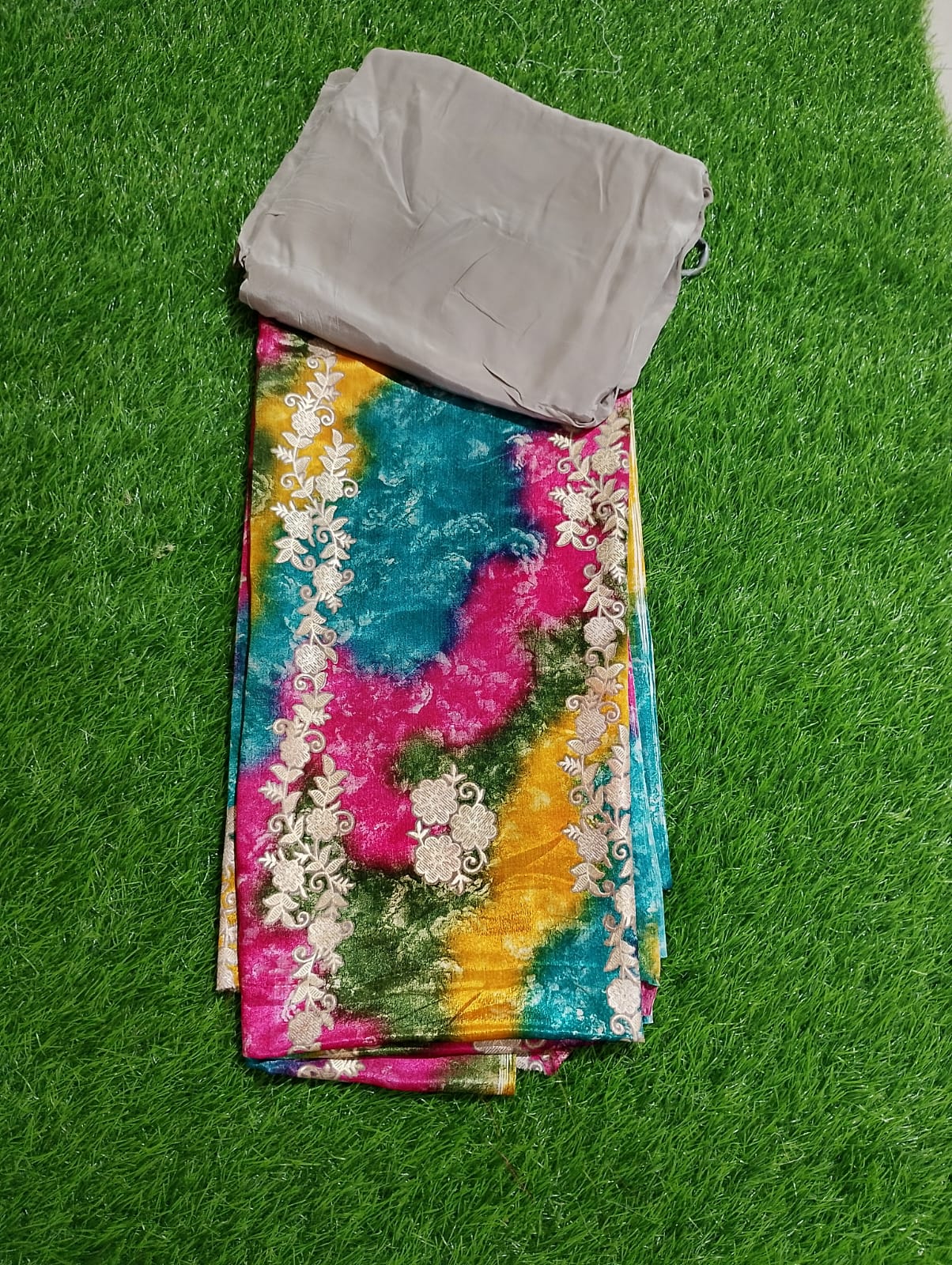 blocks printed dupattas with plain suit