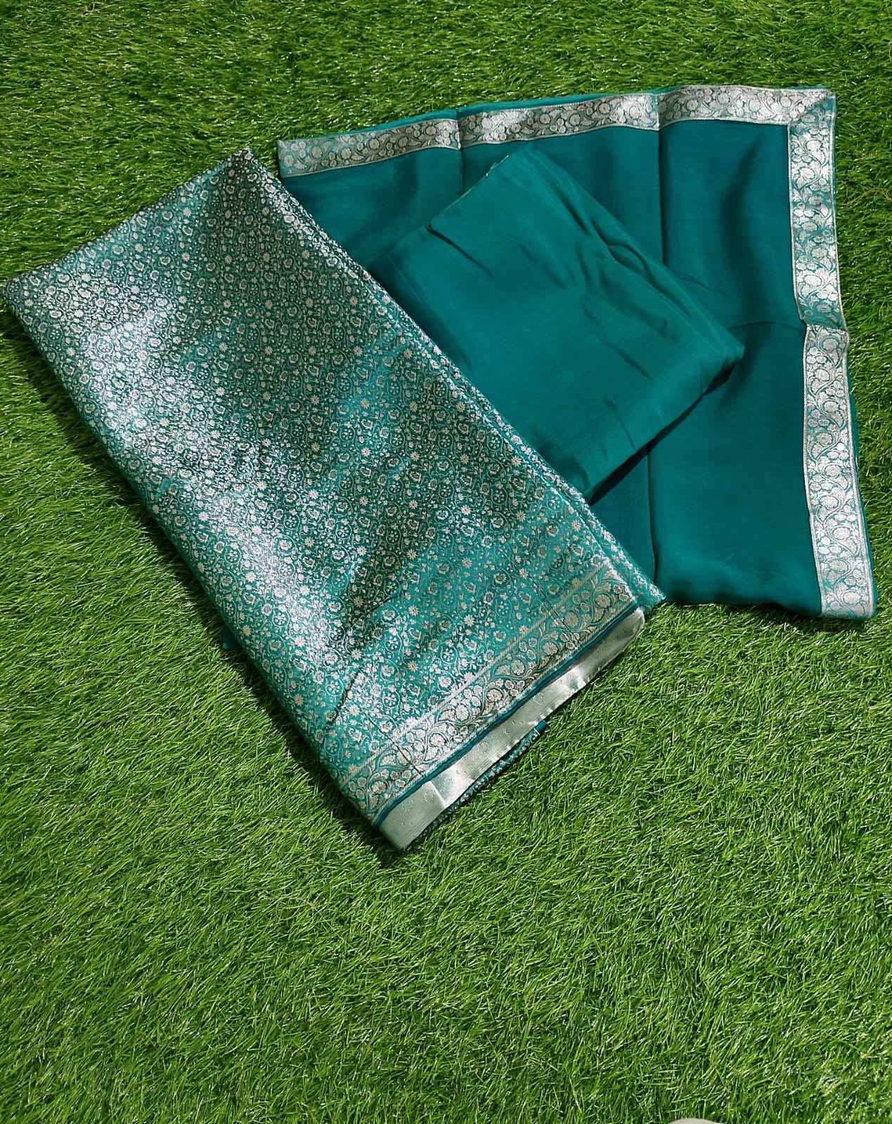 pure brocade dupatta suits