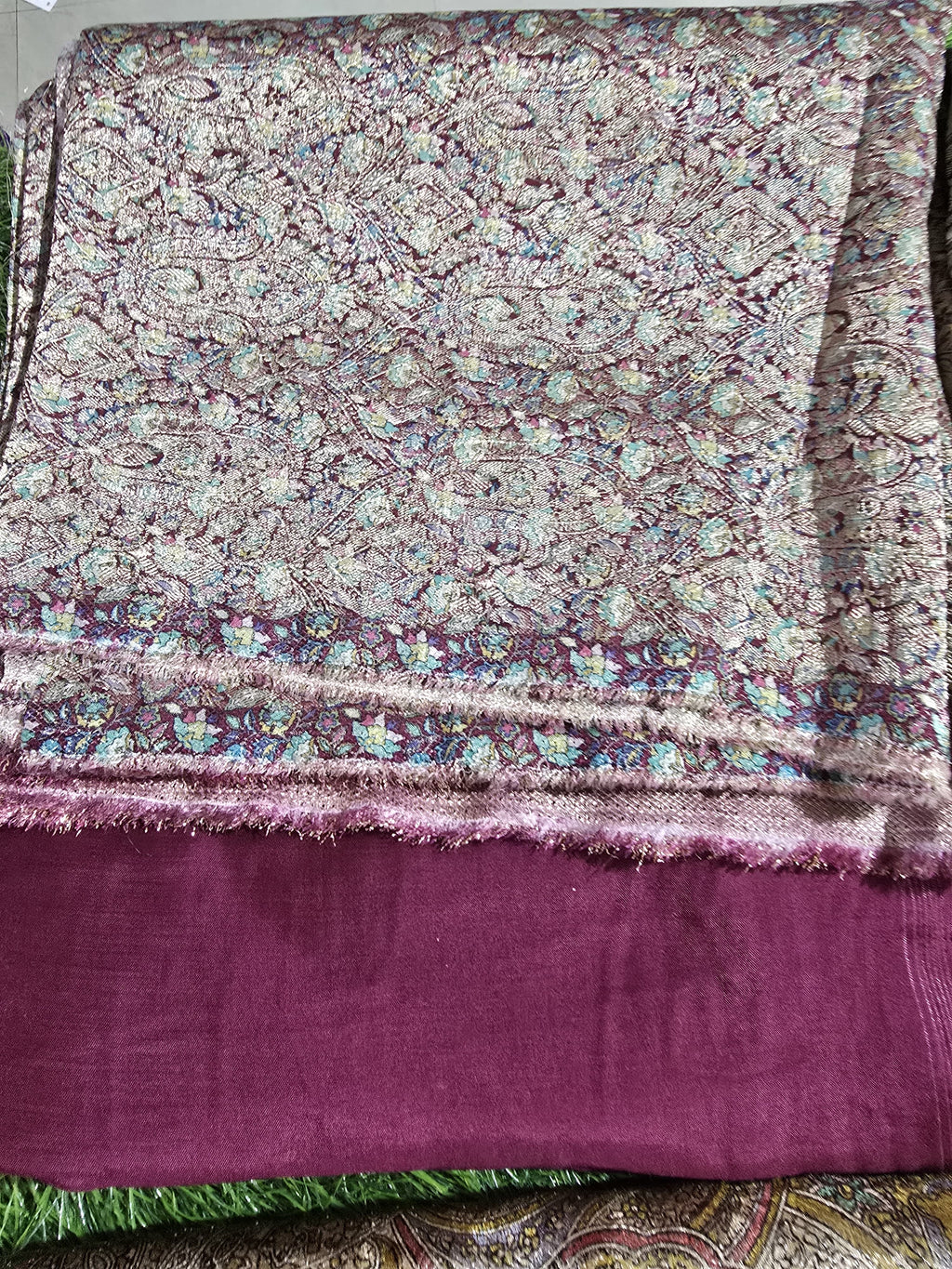 Soft brocade matching suit