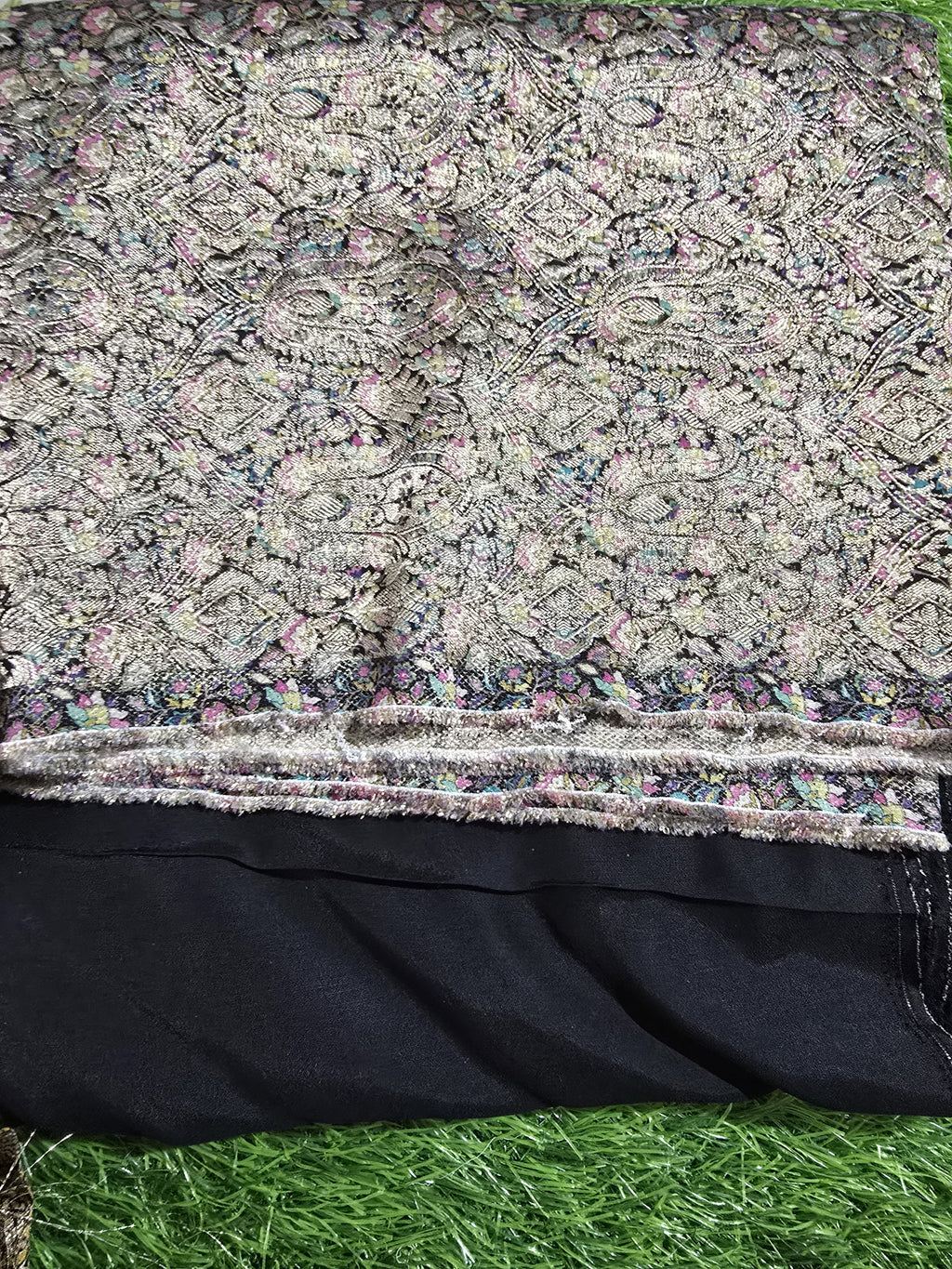 Soft brocade matching suit