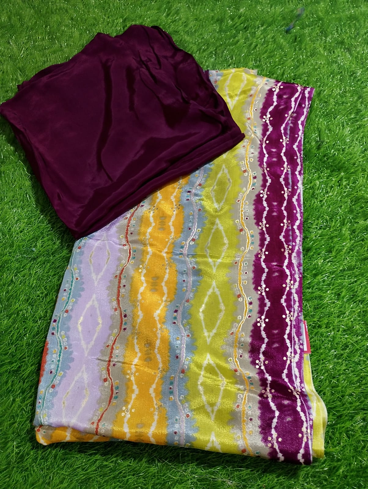 blocks printed dupattas with plain suit